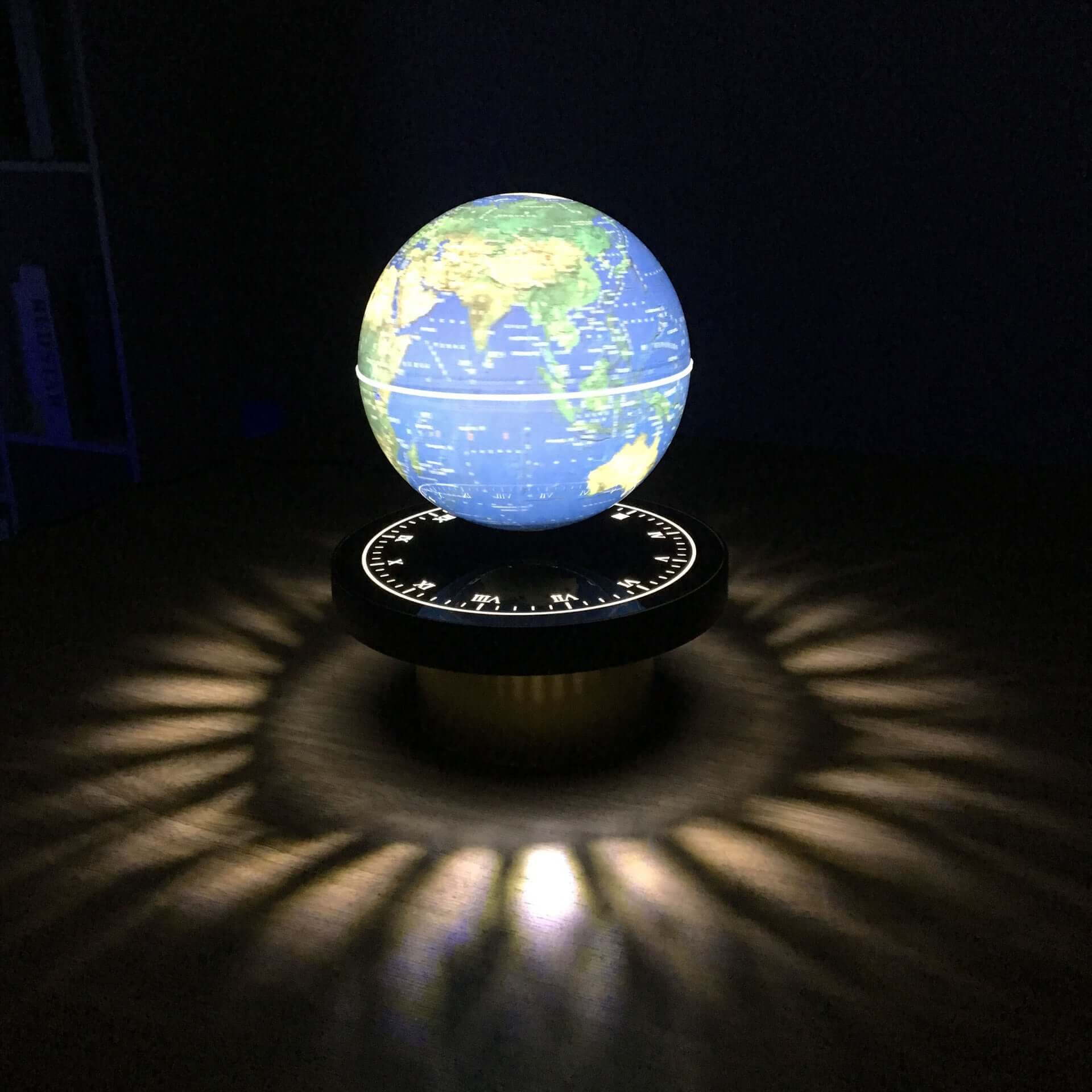 Floating Globe, Magnetic Levitating Globe, 360° Rotating Geographic Globe World Map